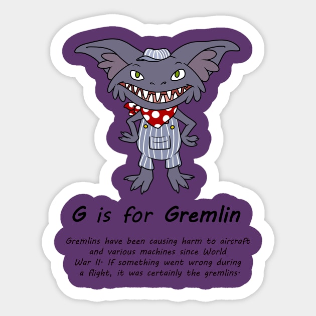 Gremlin Sticker by possumtees